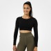 BB Bowery Cropped LS - Black